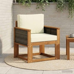 Sofa de milieu extérieur Bois d'Acacia Massif Naturel 583837583837