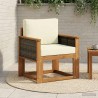 Sofa de milieu extérieur Bois d'Acacia Massif Naturel 583837583837