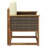 Sofa de milieu extérieur Bois d'Acacia Massif Naturel 583837583837