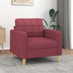 Fauteuil Rouge bordeaux 60 cm Tissu 583839583839