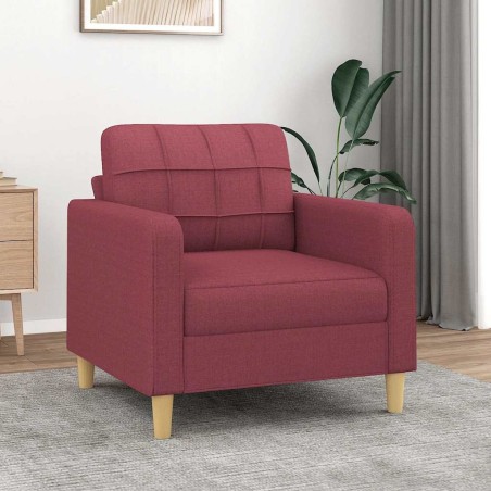 Fauteuil Rouge bordeaux 60 cm Tissu 583839583839