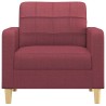 Fauteuil Rouge bordeaux 60 cm Tissu 583839583839