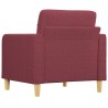 Fauteuil Rouge bordeaux 60 cm Tissu 583839583839