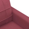 Fauteuil Rouge bordeaux 60 cm Tissu 583839583839