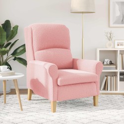 fauteuil Rose Tissu en Sherpa doux 583840583840