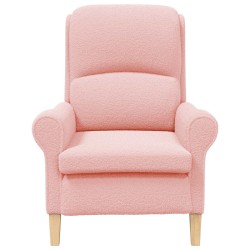 fauteuil Rose Tissu en Sherpa doux 583840583840