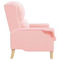 fauteuil Rose Tissu en Sherpa doux 583840583840