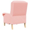 fauteuil Rose Tissu en Sherpa doux 583840583840
