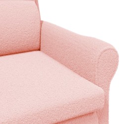 fauteuil Rose Tissu en Sherpa doux 583840583840