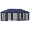 Housse de tonnelle avec murs latéraux Bleu 600,5 x 300,5 cm 583843583843