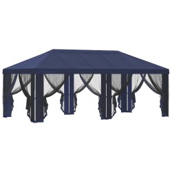 Housse de tonnelle avec murs latéraux Bleu 600,5 x 300,5 cm 583843583843