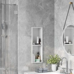 Niche de Douche Blanc 60 x 20 x 9,5 cm Acier inoxydable 583844583844