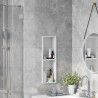 Niche de Douche Blanc 60 x 20 x 9,5 cm Acier inoxydable 583844583844