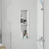 Niche de Douche Blanc 60 x 20 x 9,5 cm Acier inoxydable 583844583844