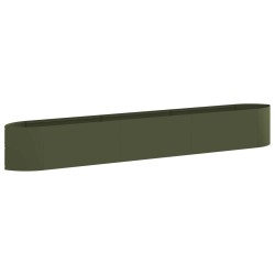 Jardin surélevé Vert olive 300 x 40 x 40 cm Acier 583845583845