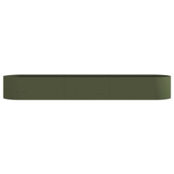 Jardin surélevé Vert olive 300 x 40 x 40 cm Acier 583845583845