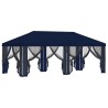 Housse de tonnelle avec murs latéraux 6 x 3 m Bleu Polyester 583855583855