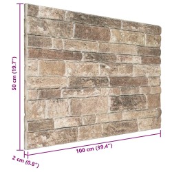 Panneaux muraux 10 pcs Multicolore 100 x 50 cm Mousse EPS 583856583856