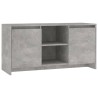 Meuble TV Gris béton 102x37,5x52,5 cm Bois d'ingénierie 583857583857