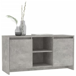 Meuble TV Gris béton 102x37,5x52,5 cm Bois d'ingénierie 583857583857