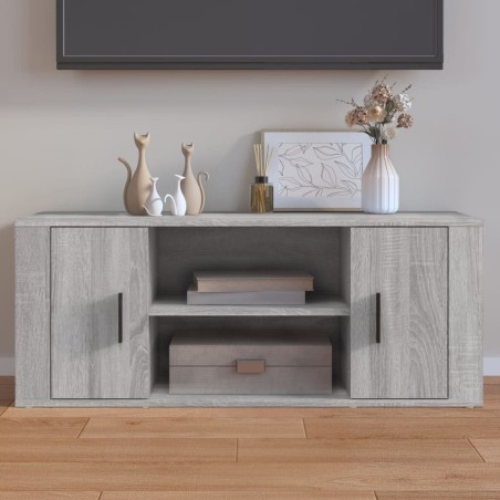 Meuble TV Sonoma gris 100x35x40 cm Bois d'ingénierie 583858583858