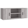 Meuble TV Sonoma gris 100x35x40 cm Bois d'ingénierie 583858583858