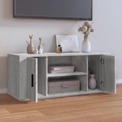 Meuble TV Sonoma gris 100x35x40 cm Bois d'ingénierie 583858583858