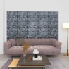 Panneaux muraux 12 pcs Gris Diamant 50 x 50 cm Mousse XPS 583864583864
