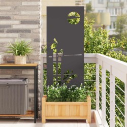 Écran de confidentialité de jardin Fretwork Noir 50 x 140 cm 583865583865