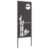Écran de confidentialité de jardin Fretwork Noir 50 x 140 cm 583865583865