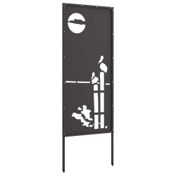 Écran de confidentialité de jardin Fretwork Noir 50 x 140 cm 583865583865