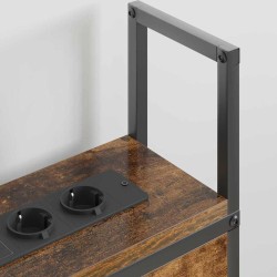 Headboard de Rangement avec Station de Charge Chêne fumé 583869583869