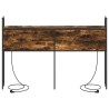 Headboard de Rangement avec Station de Charge Chêne fumé 583869583869