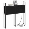 Headboard de Rangement avec Station de Charge Chêne noir 583870583870