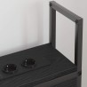 Headboard de Rangement avec Station de Charge Chêne noir 583870583870