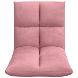 Fauteuil de sol ajustable Rose Velours 583875583875