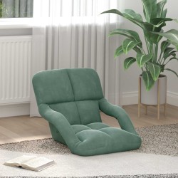 Fauteuil de sol ajustable Vert Mer Velours 583877583877