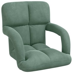 Fauteuil de sol ajustable Vert Mer Velours 583877583877