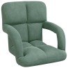 Fauteuil de sol ajustable Vert Mer Velours 583877583877