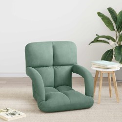 Fauteuil de sol ajustable Vert Mer Velours 583877583877