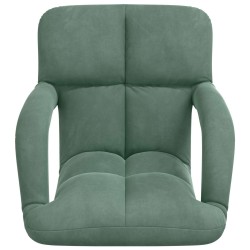 Fauteuil de sol ajustable Vert Mer Velours 583877583877