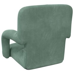 Fauteuil de sol ajustable Vert Mer Velours 583877583877