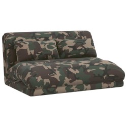 Fauteuil de sol ajustable Vert armée Tissu 583878583878