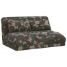 Fauteuil de sol ajustable Vert armée Tissu 583878583878