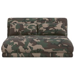 Fauteuil de sol ajustable Vert armée Tissu 583878583878