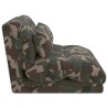 Fauteuil de sol ajustable Vert armée Tissu 583878583878