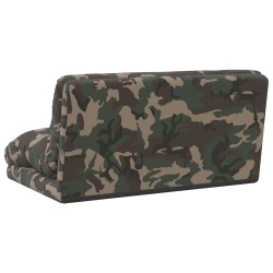 Fauteuil de sol ajustable Vert armée Tissu 583878583878