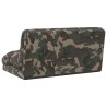 Fauteuil de sol ajustable Vert armée Tissu 583878583878