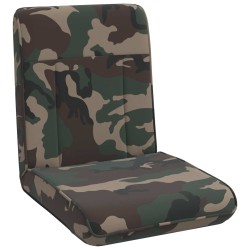 Fauteuil de sol ajustable Vert armée Tissu 583879583879