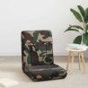 Fauteuil de sol ajustable Vert armée Tissu 583879583879